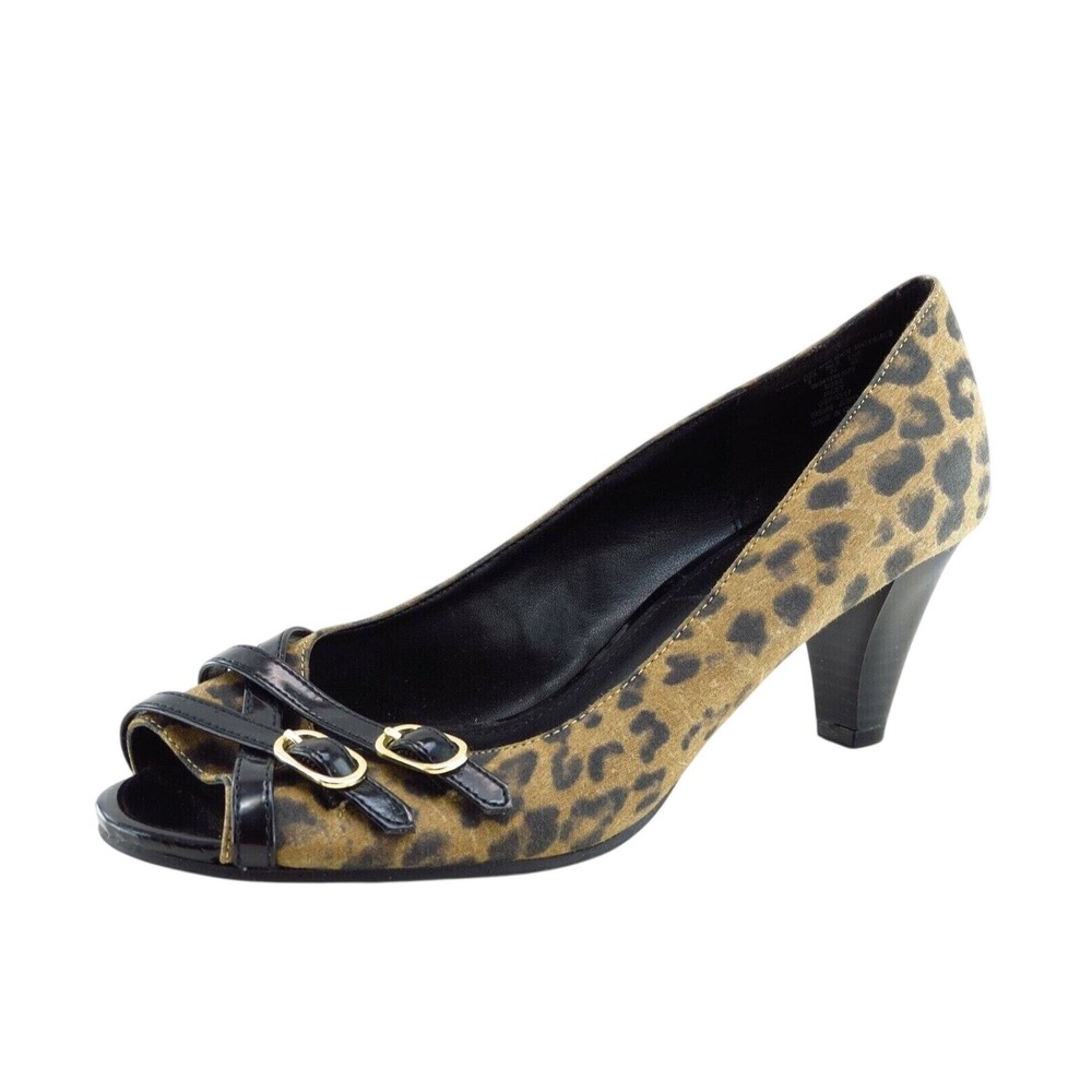Jaclyn Smith Women Sz‎ 8 M Brown Pump Synthetic Shoes Jacey